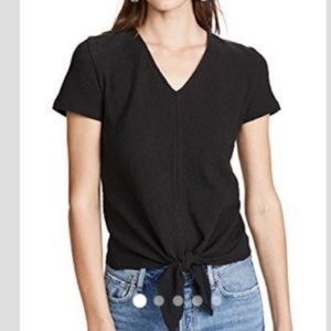 Madewell V Neck Tie Tee